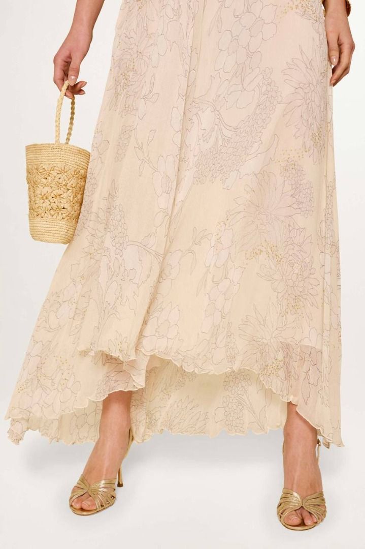 yellow halter neck midi dress Textured Halter Neck Midi Dress main image 1