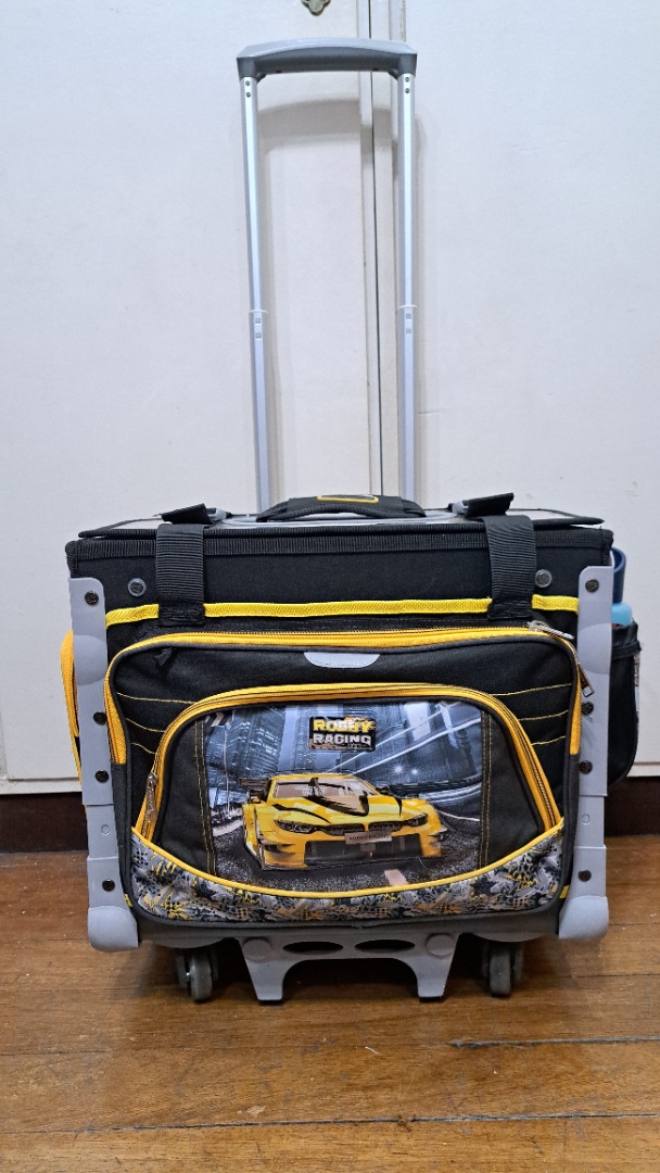 Robby Rabbit Race and Drift Box-Type Trolley Stroller School Bag (Large ...