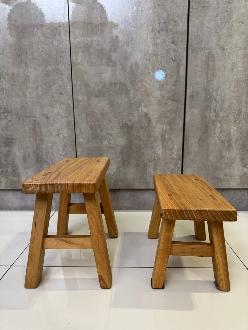 Solid Elm Stool (Category: Other Home Furniture) located in Singapore. Submitted by 123lol (Listing ID 1242998962, Image 3). Description: High quality solid elm stool Size: W30xD24xH30cm $38 each (Sold) Size: W30xD20xH25cm $38 each Size: W30xD20xH20cm $38 each $70 for any 2 stool .