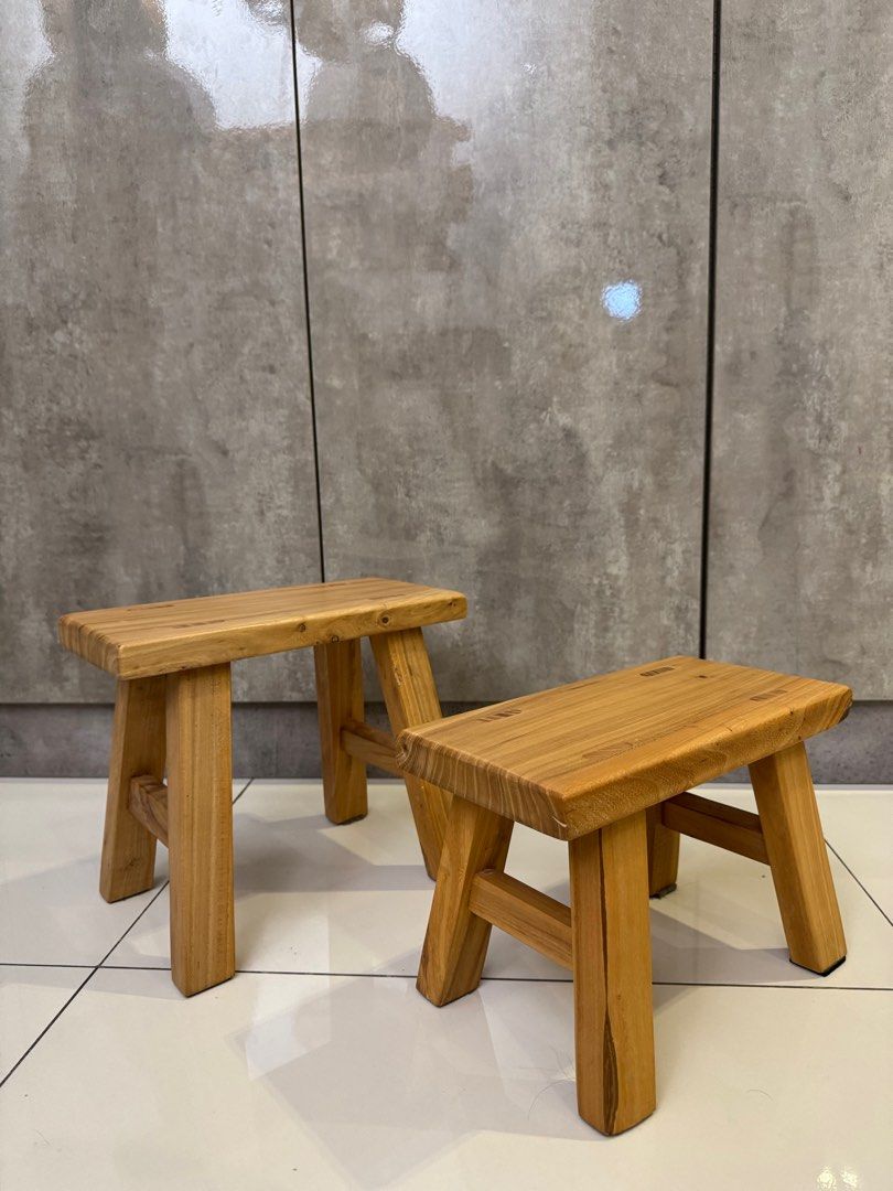 Solid Elm Stool (Category: Other Home Furniture) located in Singapore. Submitted by 123lol (Listing ID 1242998962, Image 1). Description: High quality solid elm stool Size: W30xD24xH30cm $38 each (Sold) Size: W30xD20xH25cm $38 each Size: W30xD20xH20cm $38 each $70 for any 2 stool .