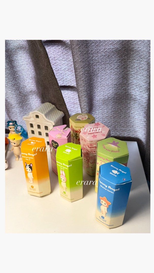 Sonny angel hippers regulars secret (Category: Designer & Blind Box Toys) located in Quezon City. Submitted by iluvsainz (Listing ID 1390063419, Image 2). Description: WTS LFB SELLING ⭐️👼🏼🌺 some negotiable 💘 ♡ vegetable series : eggplant ₱300 ♡ dreaming sheep hipper ₱350 ♡ kiss kiss series : lop ear rabbit ₱1800 ♡ kiss kiss series : fennec ₱800 ♡ kiss kiss series : cat ₱800 ♡ candy series : soda pig ₱700 ♡ looking back series : neon ₱350 ♡ ma