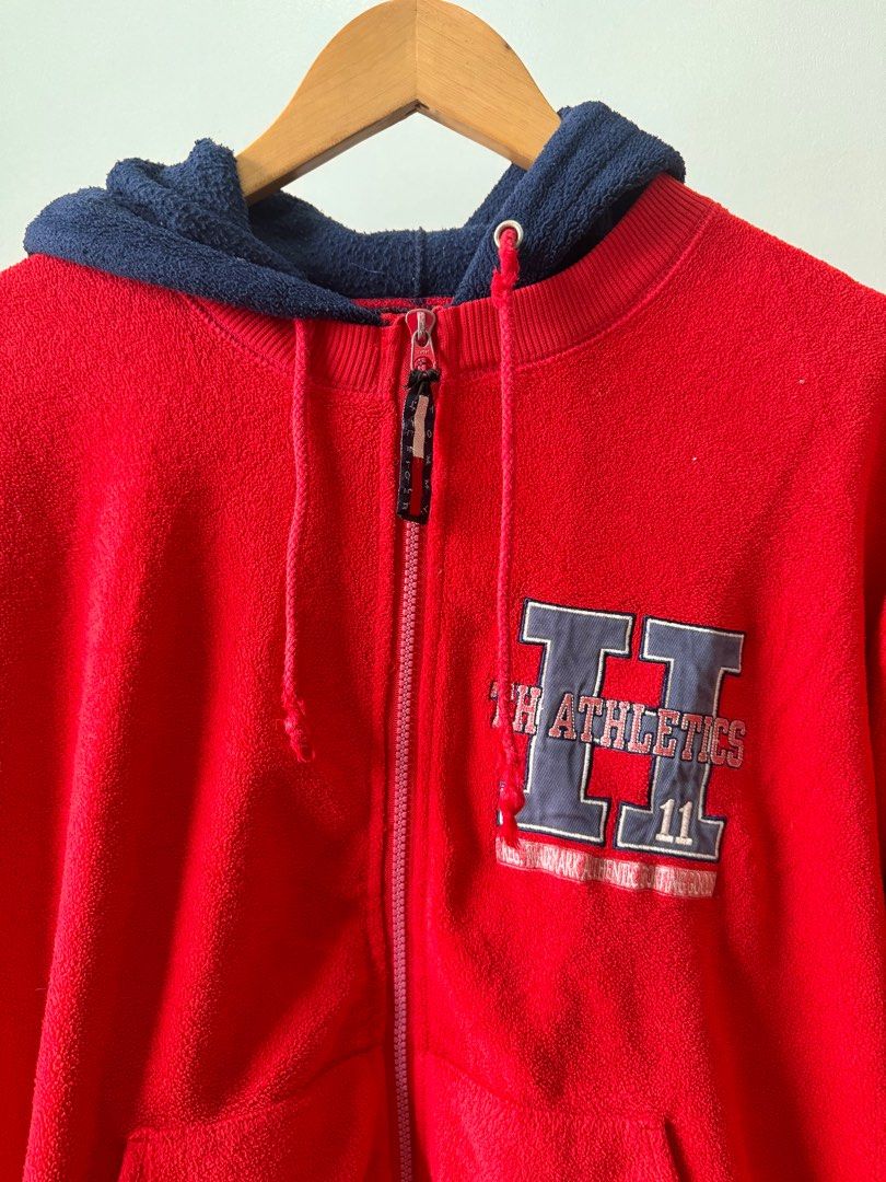 Tomy Hilfiger Fullzip Hoodie Jacket (Category: Activewear) located in Makati City. Submitted by thiftdirection (Listing ID 1390092804, Image 2). Description: L on Tag actual Dimes: 22x26 .