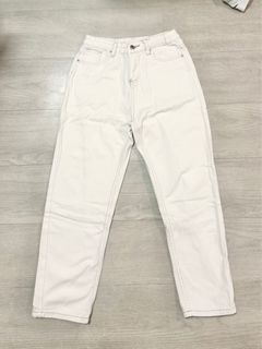 White Straight Leg Jeans 白色直筒牛仔長褲64246532269443110