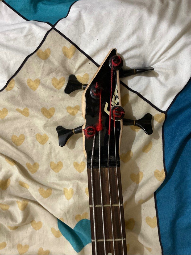 4 string bass guitar (Category: Musical Instruments) located in Marawi City. Submitted by bradbla06-78375 (Listing ID 1391791241, Image 3). Description: Good tone All knobs are working Pick ups are working Issue -head is broken but was repaired (ni-remedyo-han lang) .