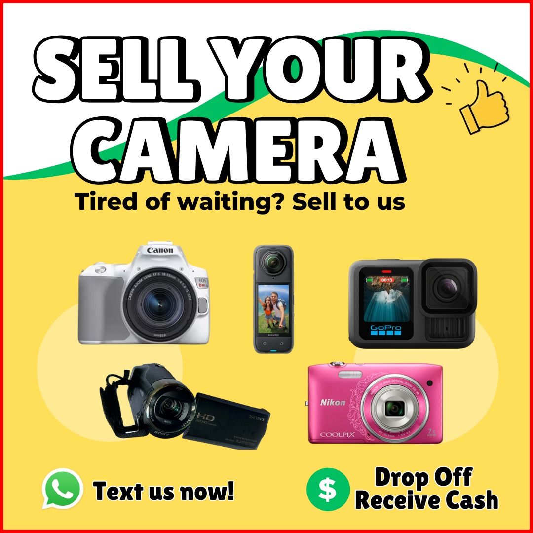 Second Hand Sell My Camera For Cash Camera Gear Sell Camera For
