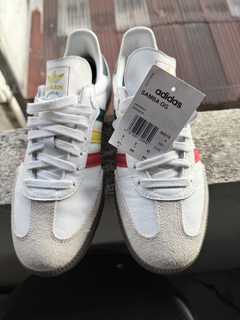 ADIDAS SAMBA RASTA 8UK, Men's Fashion, Footwear, Sneakers on Carousell