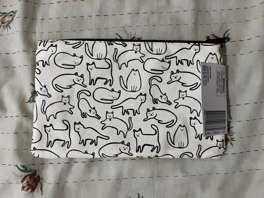 Anko Twin Zip Pencil Case - Cats (Category: Stationery & School Supplies) located in Las Pinas. Submitted by ofwingedmake (Listing ID 1391793893, Image 2). Description: condition: small flaw (dust? see pic), but might be removed after washing notes: Target AU listing for more information: https://www.target.com.au/p/pencil-case-cats-anko/69324307 before transacting, please read my terms & conditions (the last two pictures in the listing).