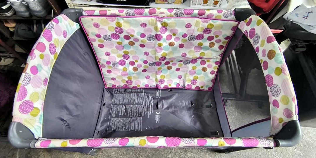 APRUVA CRIB (Category: Cots & Cribs) located in Manila. Submitted by shelleyman49435 (Listing ID 1391800893, Image 2). Description: AS IS🩷 MAY PUNIT LNG SA ILALIM PERO MAY BOARD PA NAMAN PANG SUPPORT 🩷.