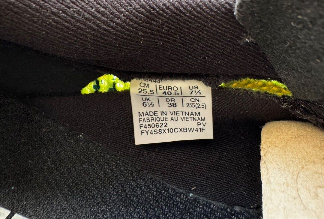 Asics magic speed v2 (Category: Sneakers) located in Singapore. Submitted by fairyfoamz (Listing ID 1391762250, Image 3). Description: original price $249 - US size 7.5 - Bright green and white color - Lightly used - Soles show some wear - Overall good condition - Perfect for running!.