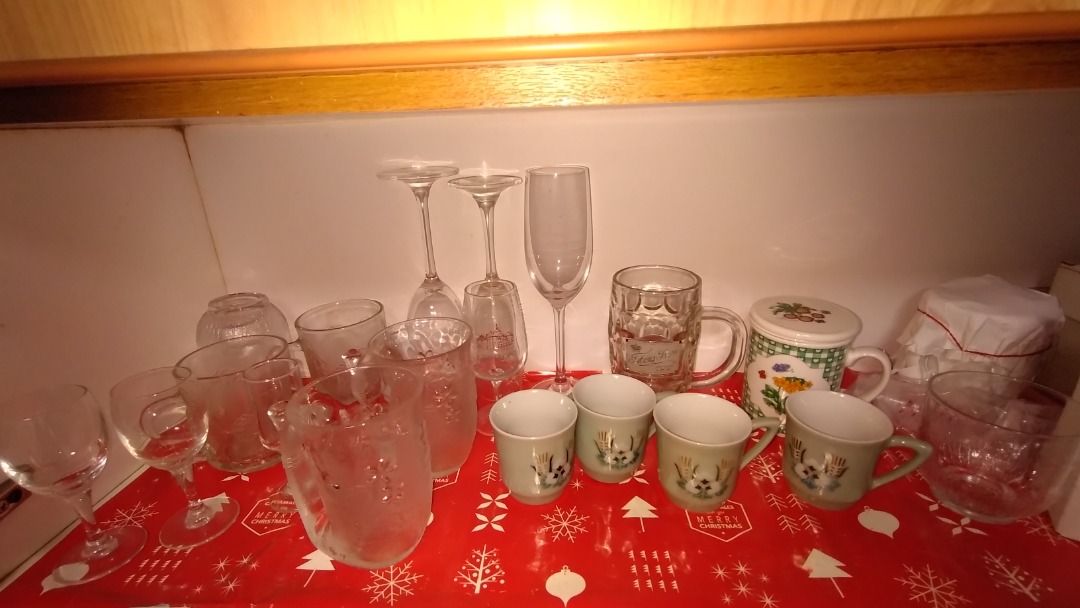 Assorted Glassware Set - Wine Glasses, Mugs, Pitcher510297008578897921