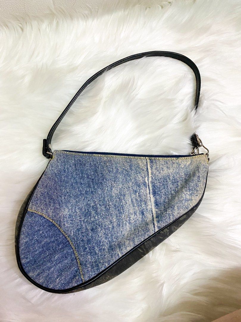 AUTHENTIC Dior Mini Saddle in “Denim Jeans” Bicolor (Category: Luxury Bags & Wallets) located in Quezon City. Submitted by closetofcoco (Listing ID 1391815792, Image 2). Description: GUARANTEED AUTHENTIC PM FOR INQUIRIES NO LOW BALLING.