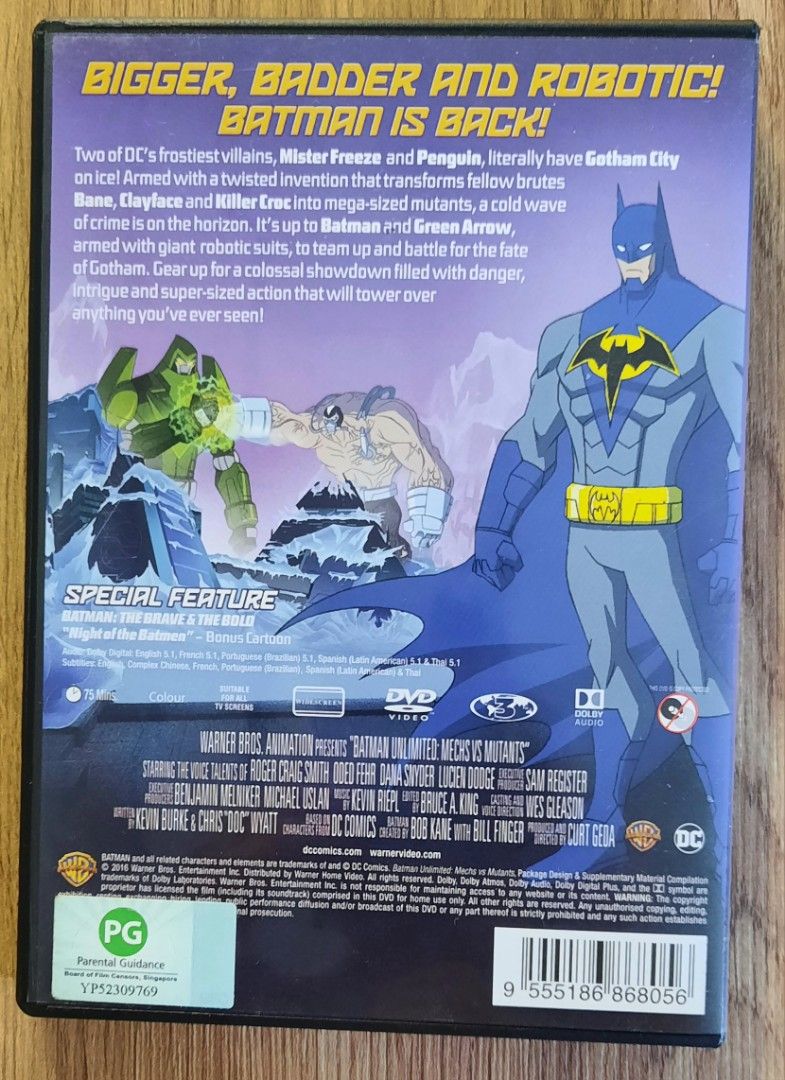 Batman Unlimited Mechs vs Mutants (2016) DVD, Hobbies Toys