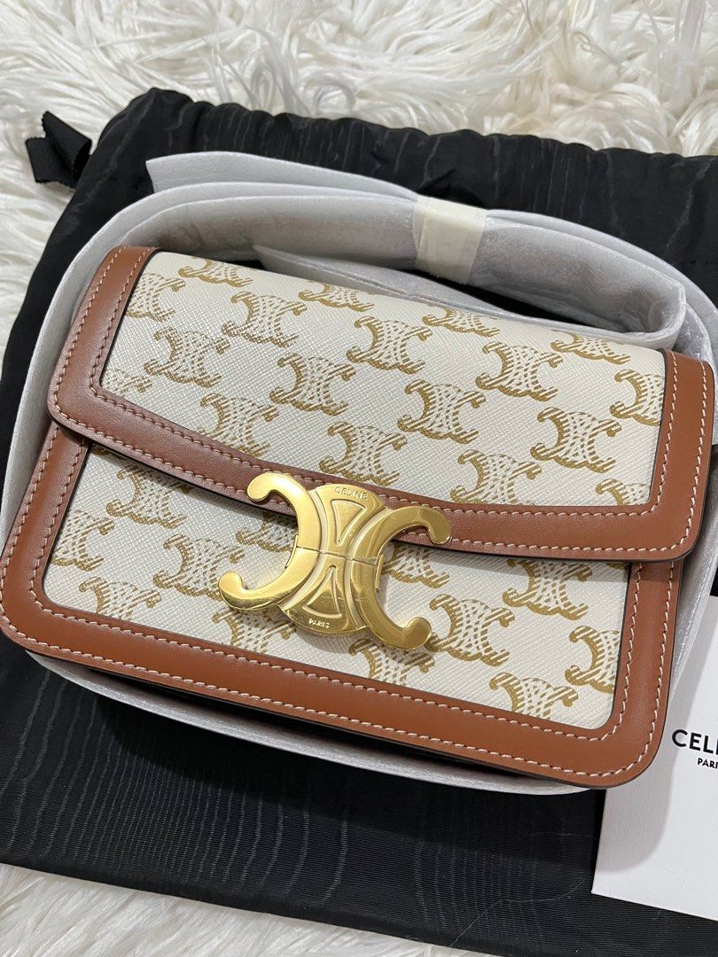 Celine Teen Triomphe (Category: Luxury Bags & Wallets) located in Pasig City. Submitted by declutterskt (Listing ID 1391763781, Image 1). Description: Lower than SRP Greenbelt price is 235k Inclusions: Dustbag & cards.
