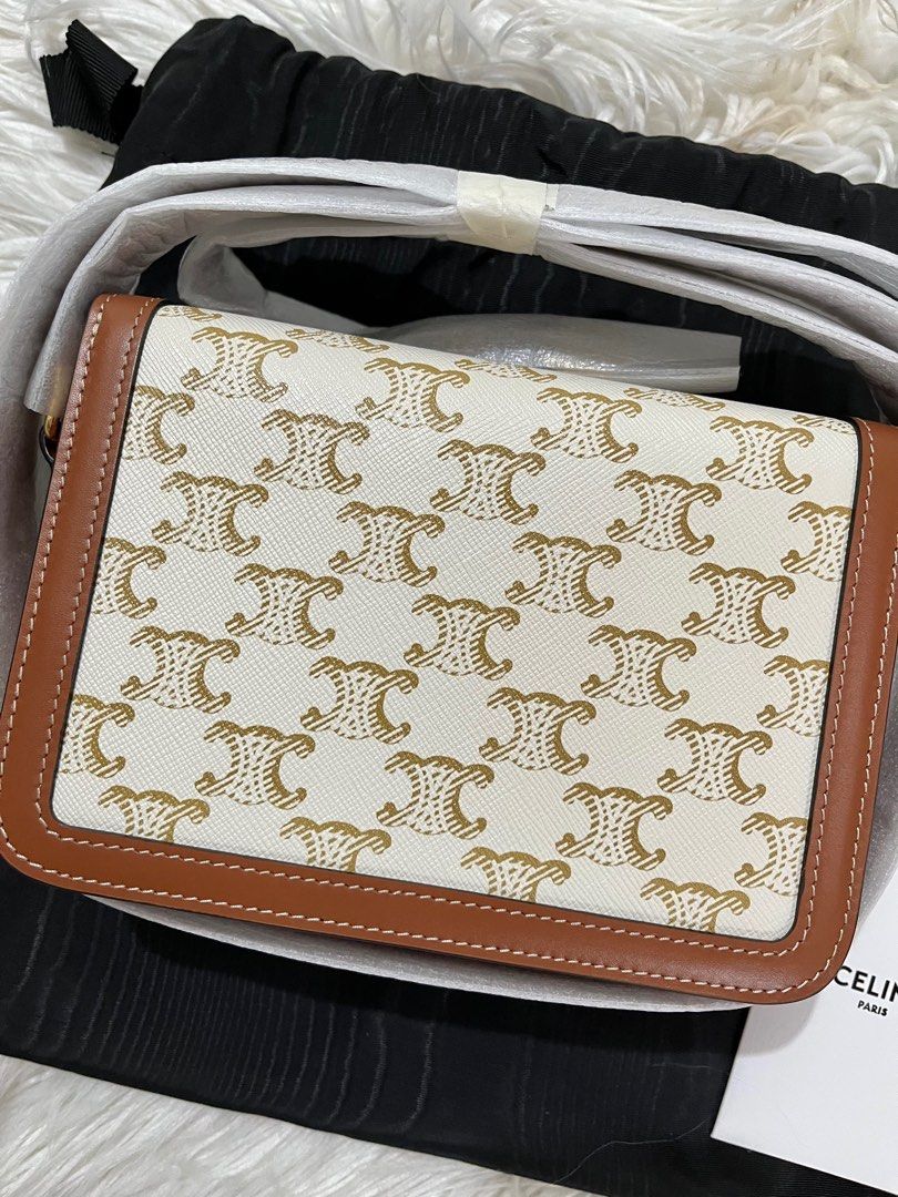 Celine Teen Triomphe (Category: Luxury Bags & Wallets) located in Pasig City. Submitted by declutterskt (Listing ID 1391763781, Image 3). Description: Lower than SRP Greenbelt price is 235k Inclusions: Dustbag & cards.