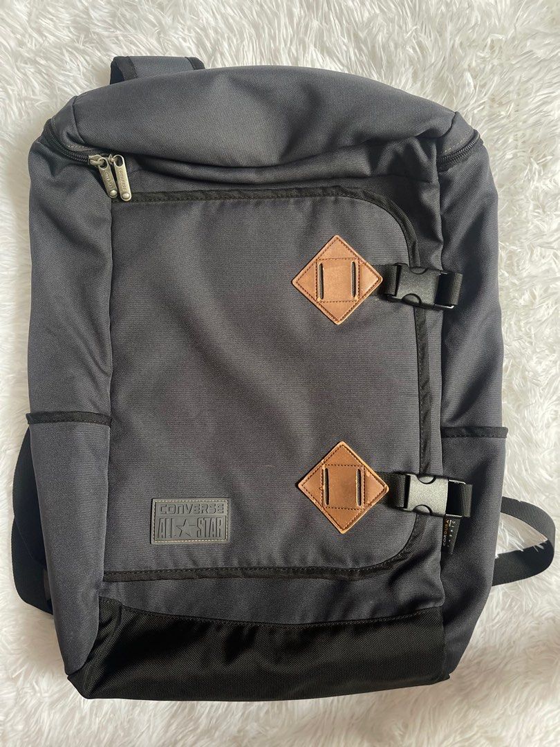 Converse All Star Backpack (Category: Backpacks) located in Pateros City. Submitted by cozyclurb (Listing ID 1391819011, Image 1). Description: Converse Utility Backpack (26 L) Dimensions: 13" W x 22" L x 5.5" D Authentic - Preloved No issues, good as new Condition: 10/10 Location: Pasig Price: ₱1800.