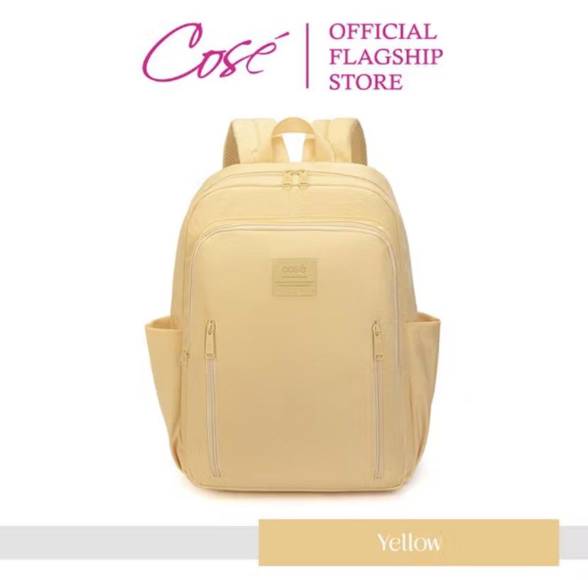 Cose Yellow Backpack Bag (Category: Backpacks) located in Quezon City. Submitted by _bokucake (Listing ID 1391774529, Image 1). Description: cose yellow backpack 🍒 like new, bought sa mall 🍒 dm for more pics of bag .