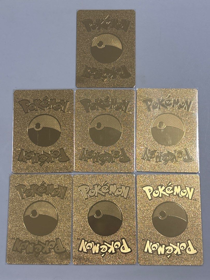 Custom Pokemon Pikachu Collectable Gold Foil Cards - Tag Cosplay, Hobbies &  Toys, Toys & Games on Carousell