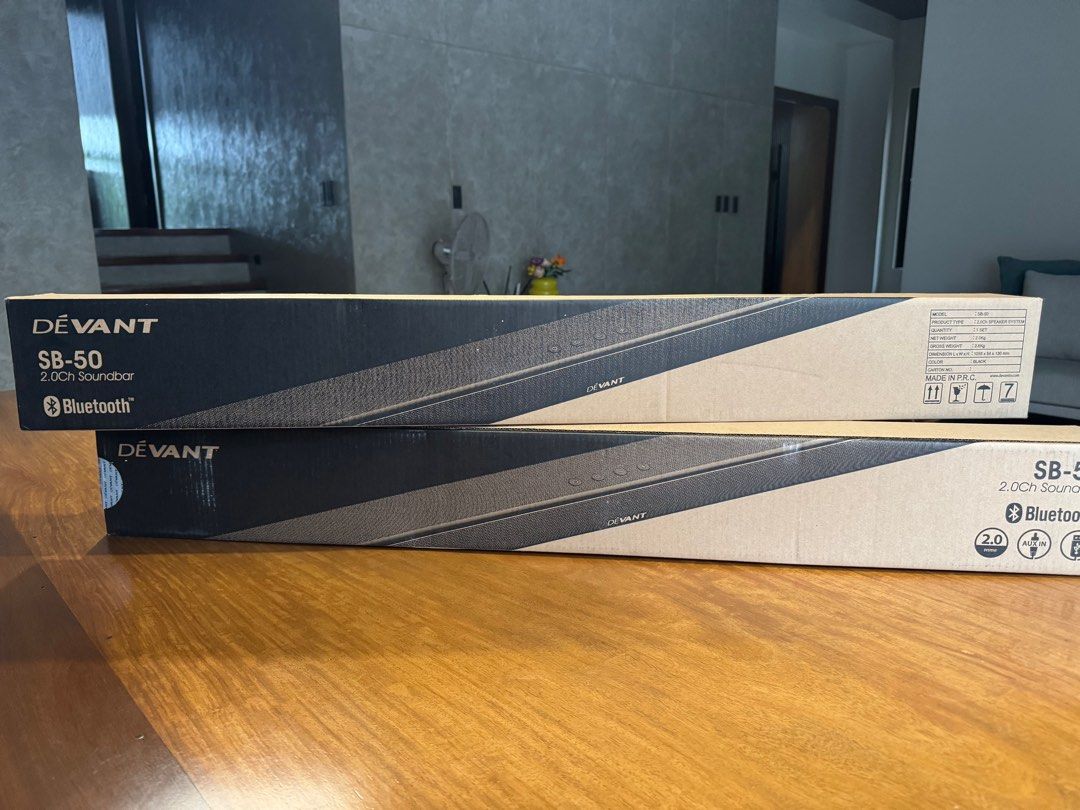 Devant SB-50 soundbar (Category: Soundbars, Speakers & Amplifiers) located in Rizal. Submitted by shopaholicsnook (Listing ID 1391825104, Image 2). Description: Brand new and still sealed 2 unit available.