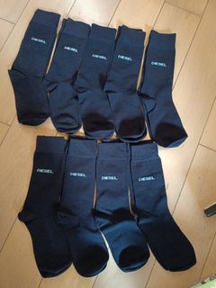 執屋清最後一天.潮牌Diesel cotton blend crew socks 四季返工襪 socks m  37-42 特價$88/6p64215941885186110