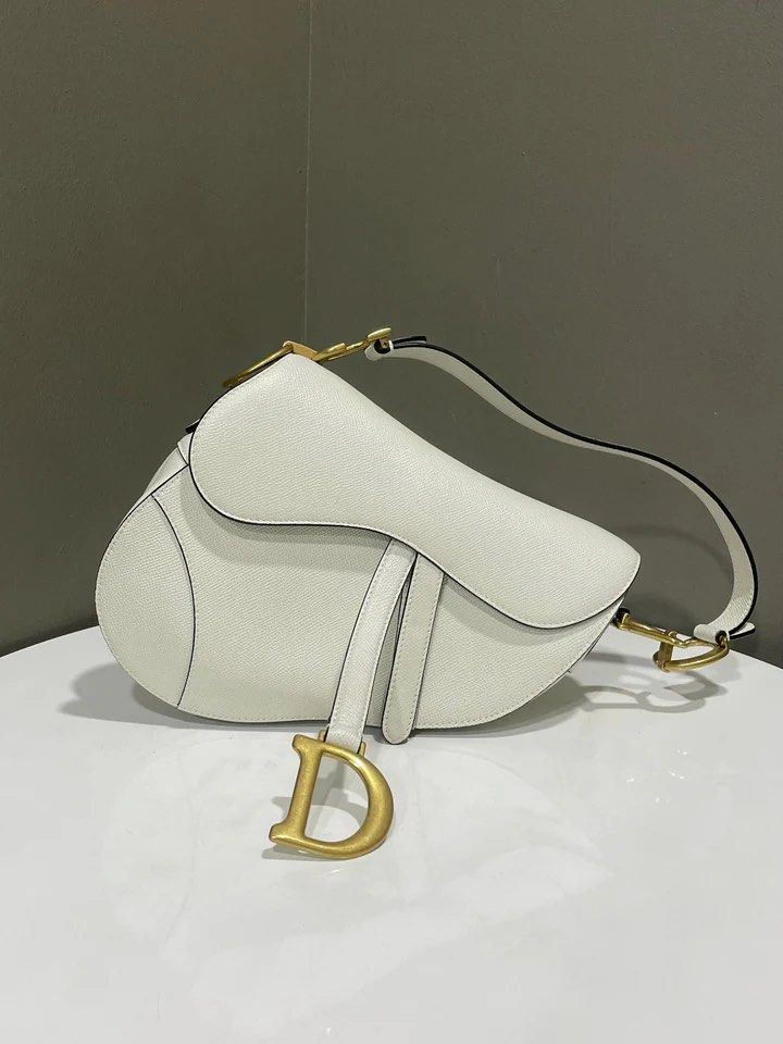 Dior Saddle Bag Latte Grained Calfskin, Luxury, Bags Wallets on
