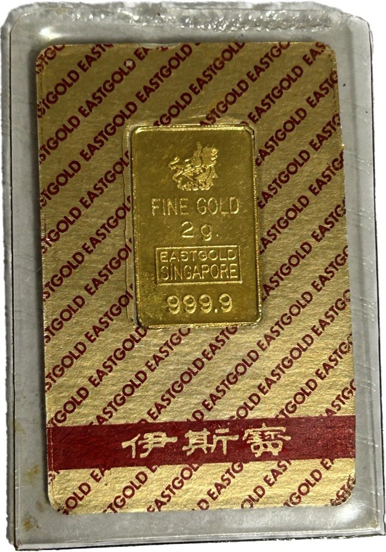 Eastgold Singapore 999.9 Fine gold bar 2g, Hobbies & Toys, Memorabilia &  Collectibles, Currency on Carousell