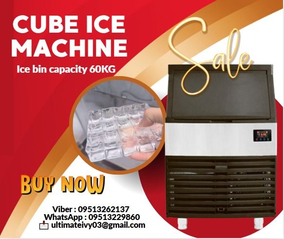For Sale Cube Ice Machine Ice bin capacity 60KG (Category: Ice-cream Makers) located in Caloocan City. Submitted by ultimatekh80569 (Listing ID 1391809600, Image 1). Description: Sale ‼️ Sale ‼️ Sale ‼️ Sale ‼️ Sale ‼️ Star Online Shopping 🛒. "Open at 9am to 5pm" Mon to Sat For Sale Cube Ice Machine Ice bin capacity 60KG PHP 128,760 Model BMC280P Rated output 120KG/24H Voltage 220V50HZ1P Ice size 22*22*22mm or customize Power 650W Refrigerant R4