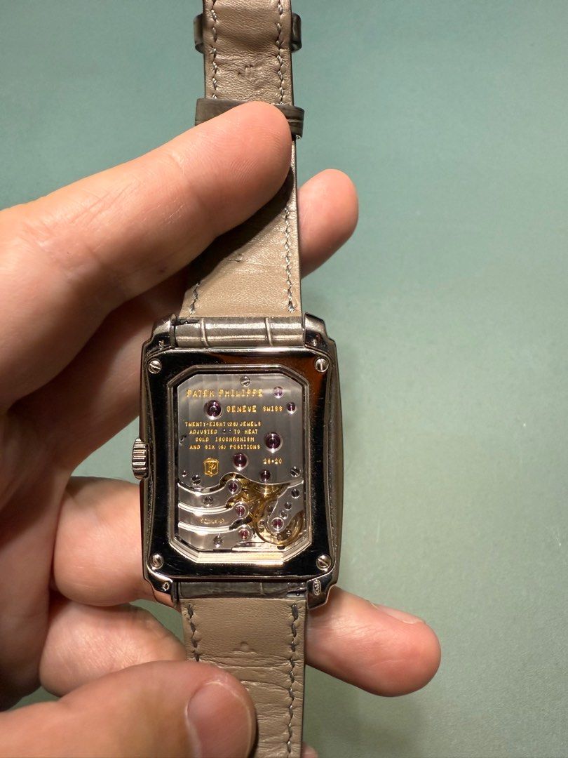 Patek Philippe Gondolo 5200G 8-Day Power Reserve (Category: Watches) located in Singapore. Submitted by rsgoh (Listing ID 1391587512, Image 2). Description: - Full serviced on Aug 2023 with invoice - Patek Philippe Gondolo 5200G - White gold - Patek alligator strap like new and WG tang buckle - Rare 8-day power reserve, day and date functions - Includes original box, certificate , and stylus but missing instruction booklet - Dated April 2015 - Ve