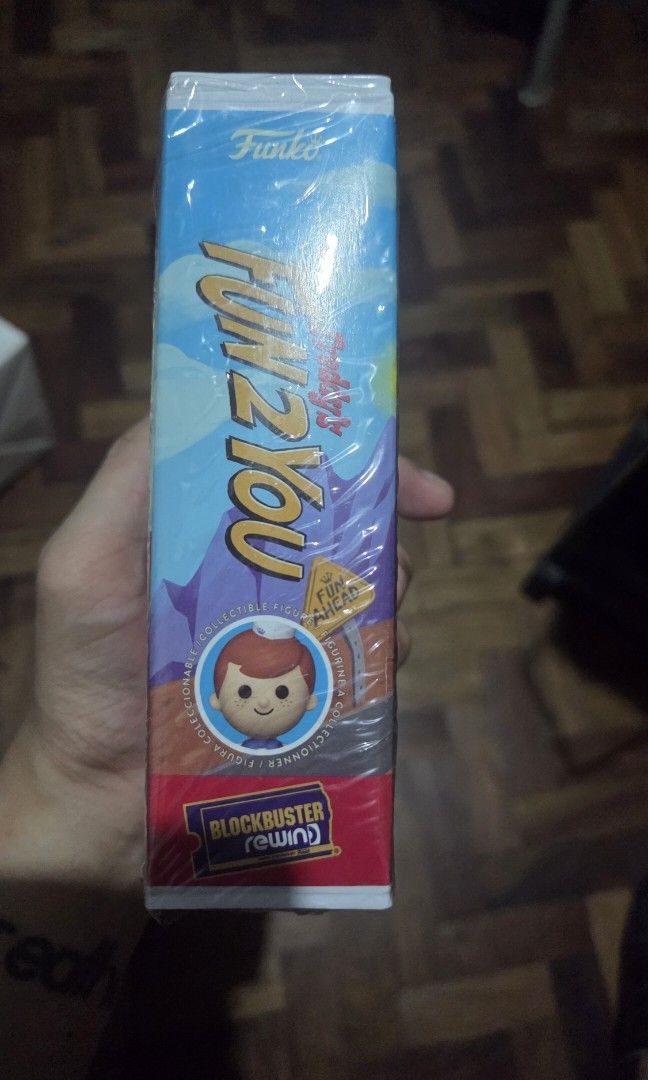 Funko Blockbuster Rewind (Category: Designer & Blind Box Toys) located in Cainta. Submitted by DBdibs (Listing ID 1391743419, Image 3). Description: 👀 Reading is essential. Make reading a habit. Funko Blockbuster Rewind Freddy's Fun 2 You Freddy Funko ⭐ Authentic ⭐ Opened to check if Chase variant ⭐ Not displayed ⭐ Figure and case in excellent condition9 🏠 Item will be coming from Cainta, Rizal 💰 Mode of Payment: Gcash / BDO / Union Bank 🏍️ S