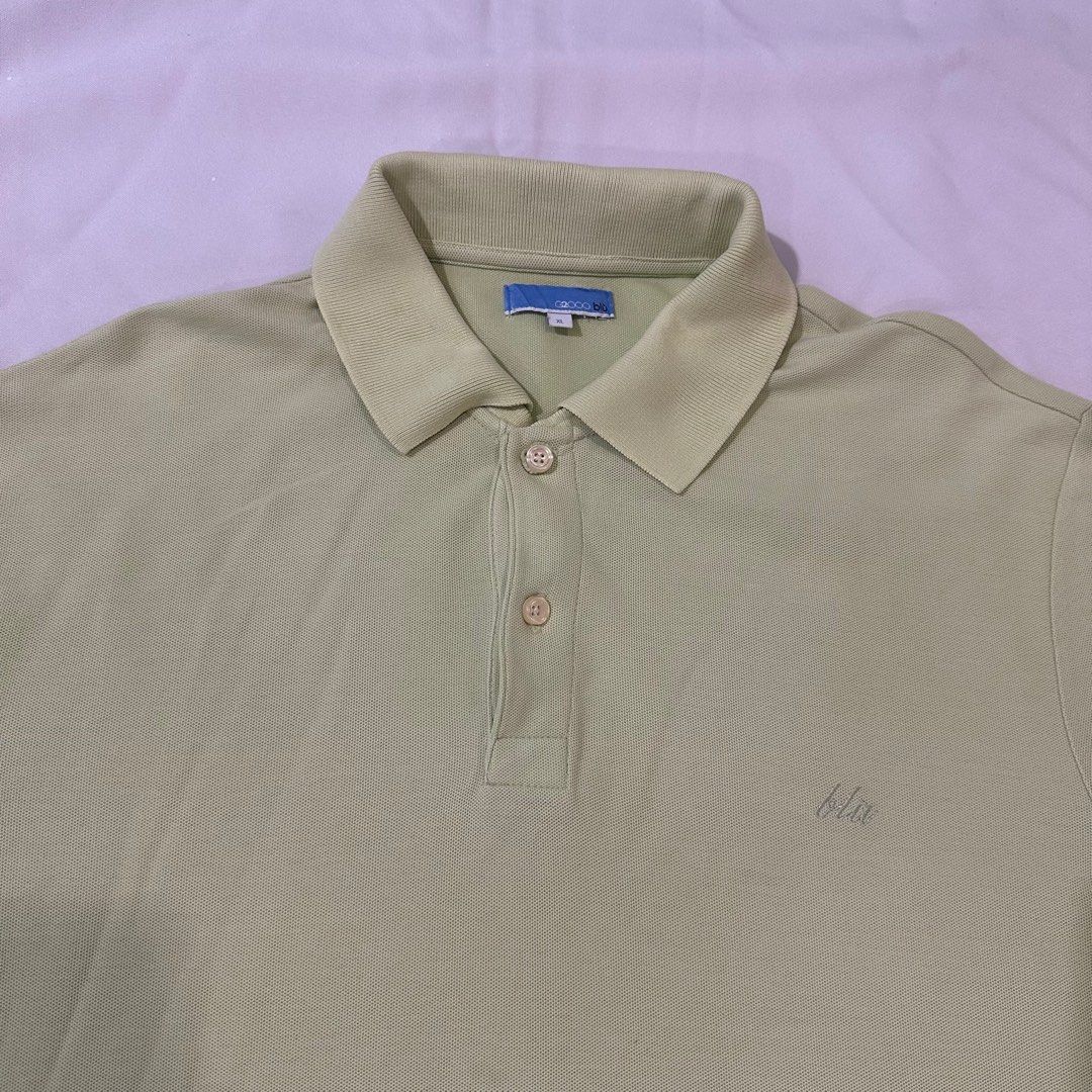 G2000 Light Green Polo Shirt (Category: Tshirts & Polo Shirts ) located in Antipolo. Submitted by hc23_ (Listing ID 1391818041, Image 2). Description: COLOR: Light Green SIZE ON TAG: XL (W 22” H 29.5”) CONDITION: Lightly used. No issues. RFS: Decluttering Willing to negotiate :) Delivery: Grab/Lalamove/J&T (Shipping fee shouldered by buyer. Location: Lower Antipolo/Marcos Highway) Meetup: SM Masinag/SM Marikina/Robinsons Metro East.
