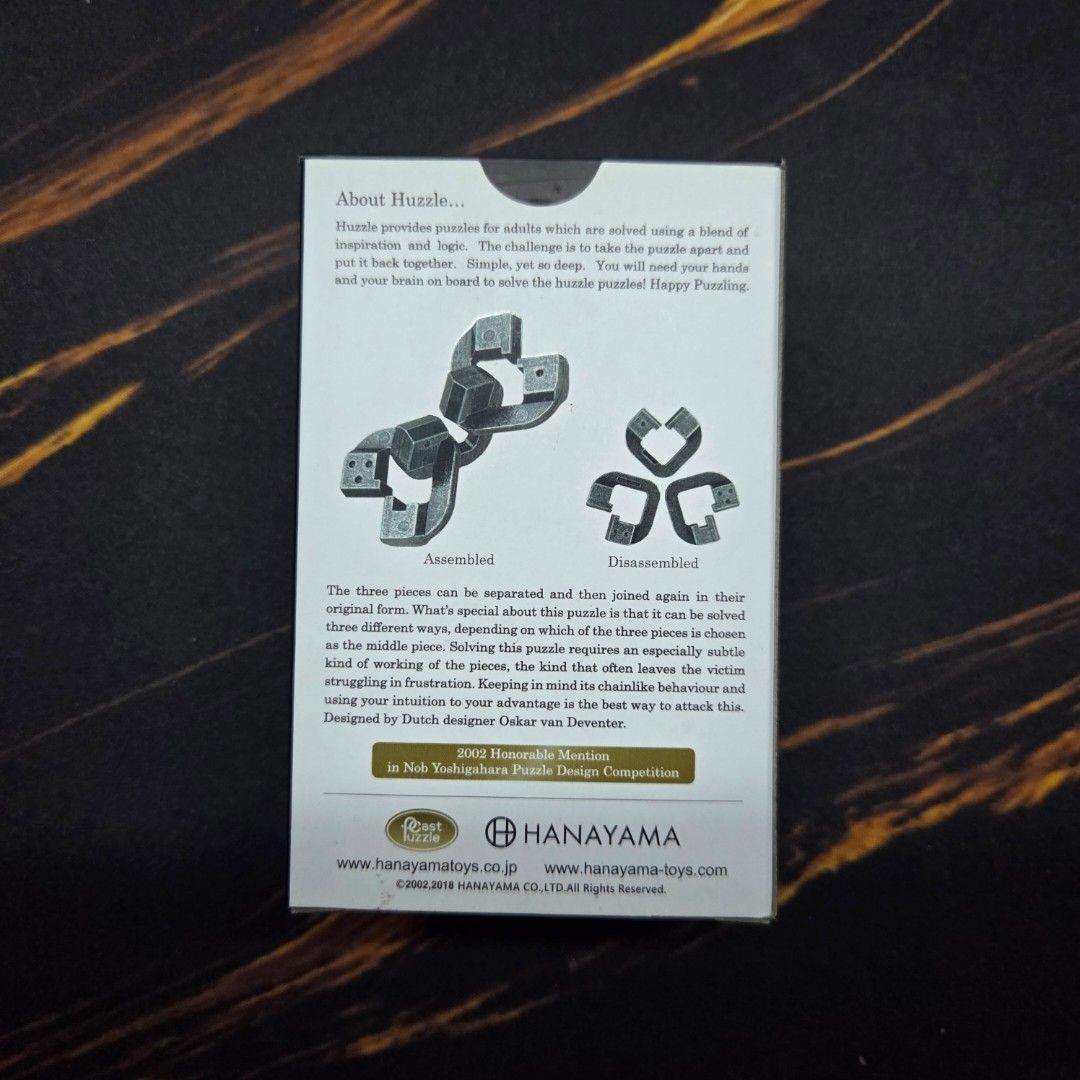 Hanayama Puzzle (Cast Chain) (Category: Board Games & Puzzles) located in Cainta. Submitted by DBdibs (Listing ID 1391787631, Image 2). Description: 👀 Reading is essential. Make reading a habit. Hanayama Puzzle "Cast Chain" Level 6/6 ⭐ Authentic ⭐ Brand new, sealed 🏠 Item will be coming from Cainta, Rizal 💰 Mode of Payment: Gcash / BDO / Union Bank 🏍️ Same day courier: Lalamove / Grab / Mr. Speedy (Preferably booked by the buyer) 🚚 Can ship 