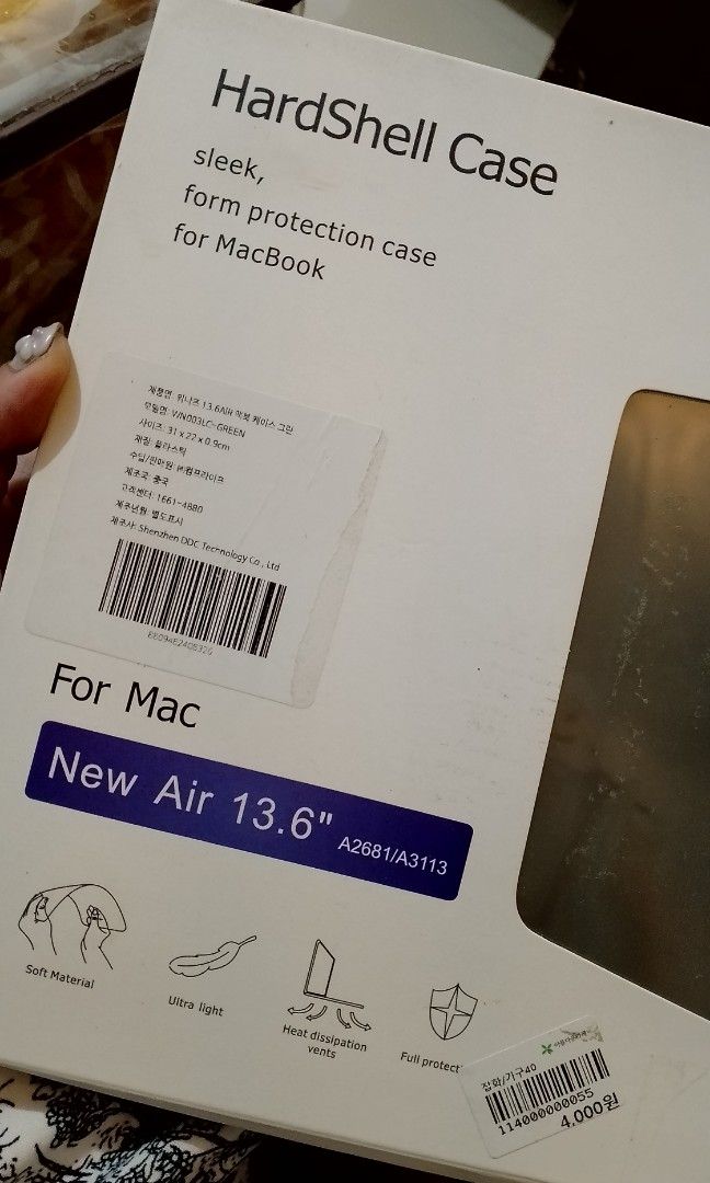 HardShell Case For Mac..! (Category: Laptop Bags & Sleeves) located in San Pablo. Submitted by elijasam (Listing ID 1391930422, Image 1). Description: Brand New! HardShell Case For Mac ! New Air 13.6" A2681/A3113 ( Green) New Air 13" A1932/A2179/A2337 (PURPLE) SLEEK ,FORM PROTECTION CASE FOR MacBook! SEALED!.