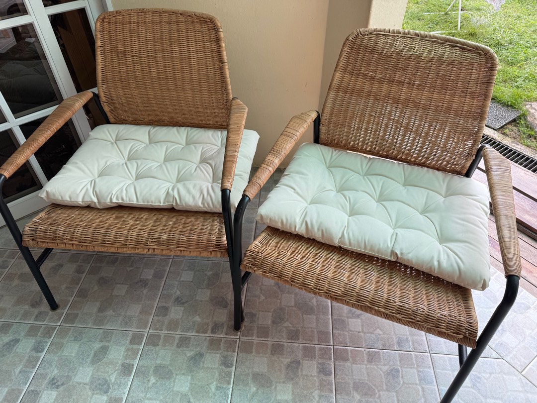 ULRIKSBERG ウルリクスベリ　IKEA ULRIKSBERG armchair, rattan/anthracite - IKEA