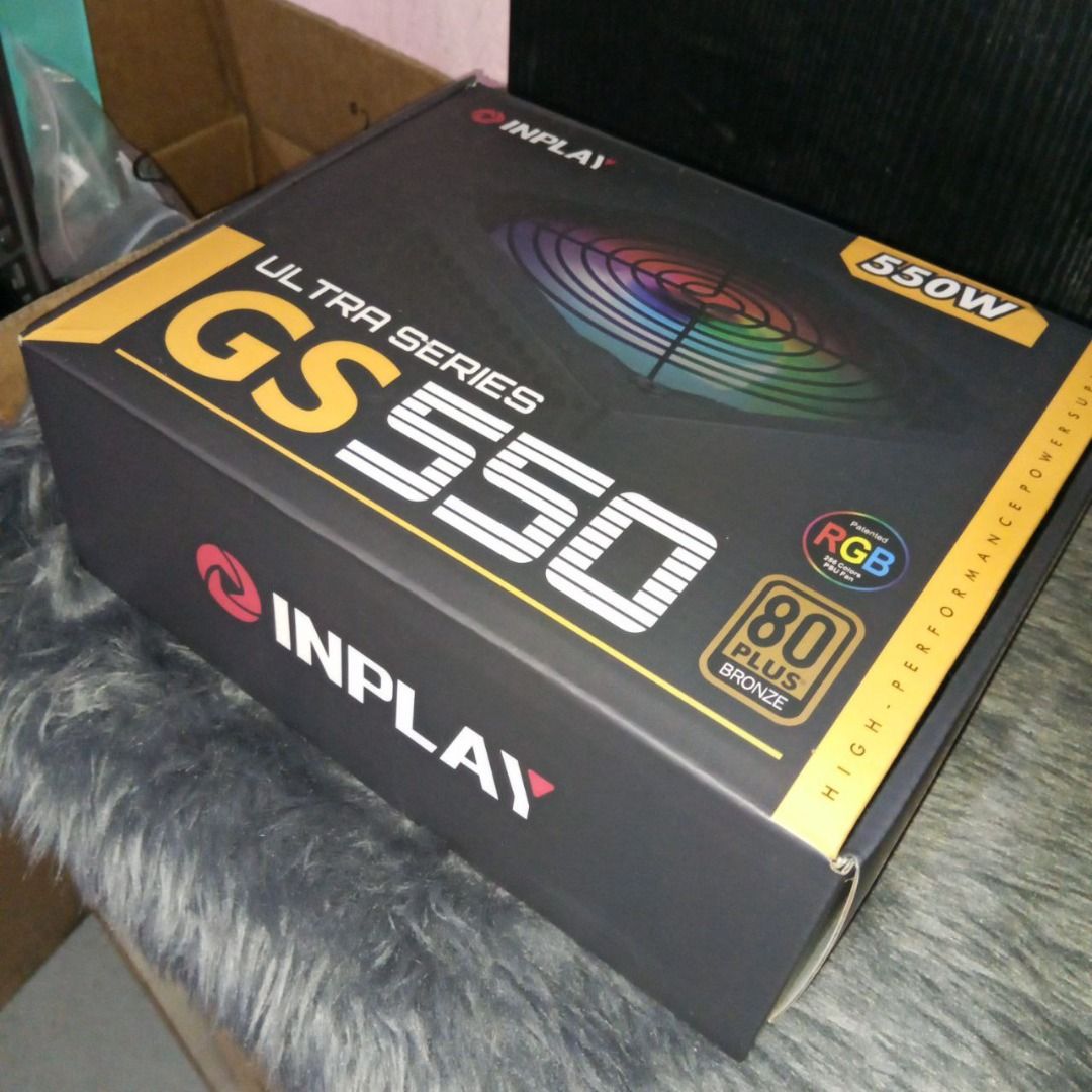 Inplay Computer ATX Power Supply 550W 80Plus Bronze PSU, Computers ...