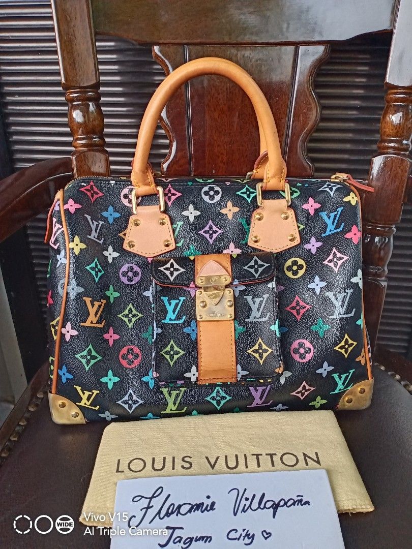 Lv multi color (Category: Luxury Bags & Wallets) located in Tagum. Submitted by luxbagelyas (Listing ID 1391882332, Image 1). Description: with flaws cracks sa vachetta parang speedy 30 bawal sa maselan.
