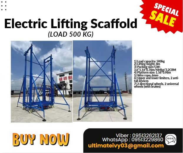 Electric Lifting Scaffolding Load 500 Kg