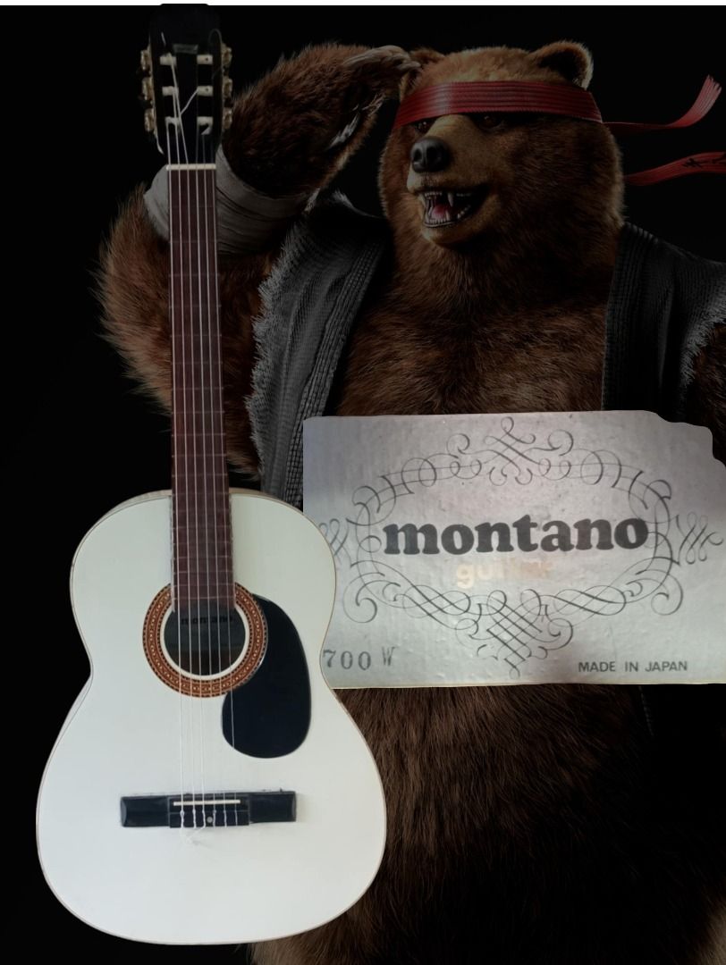 Montano Classical Guitar (Category: Musical Instruments) located in Quezon City. Submitted by potfishcake (Listing ID 1391816336, Image 1). Description: Montano White Classical Guitar 700w Made in japan.