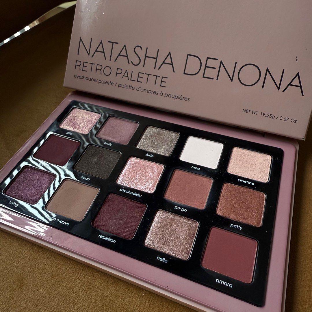 Natasha Denona Retro Eyeshadow Palette (Category: Makeup) located in Taguig. Submitted by Mrs.Harris (Listing ID 1391859018, Image 1). Description: Swatched 2x only..