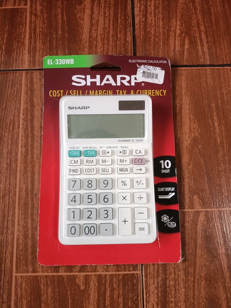 Sharp Calculator , Calculator, Electronic Calculator (Category: Office & Business Technology) located in Muntinlupa City. Submitted by fiercewind_0a834b (Listing ID 1391834560, Image 1). Description: Not used still in packaging Sharp Calculator.