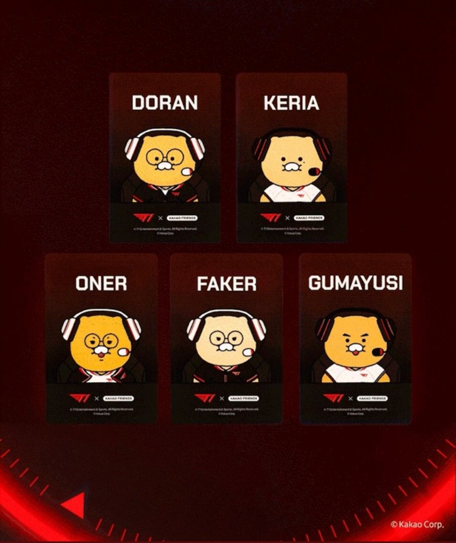 T1 公仔匙扣💢 韓國電競🇰🇷 T1 x 春植🐱 KAKAO FRIENDS 🎮 DORAN