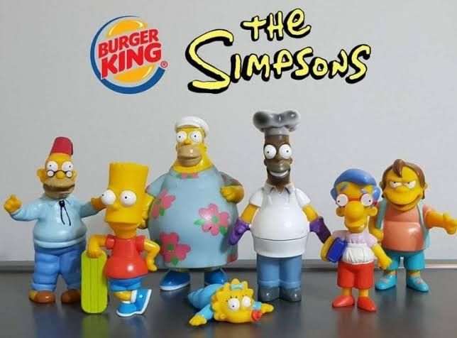 The Simpsons x Burger King 2001 (Category: Vintage Collectibles) located in Antipolo. Submitted by clutteredge (Listing ID 1391899862, Image 1). Description: The Simpsons x Burger King Toys 2001 We have it all except the Simpson with the Flowers price is negotiable if sure buyer.