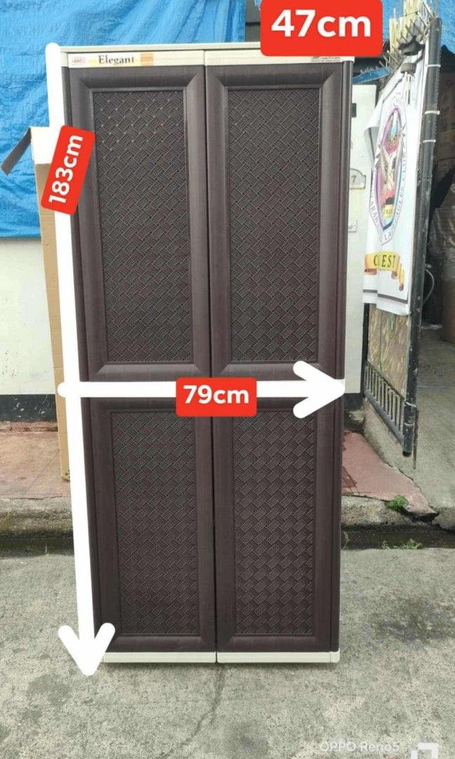 Vb Elegant rattan cabinet (Category: Shelves, Cabinets & Racks) located in Manila. Submitted by dolorchris69891 (Listing ID 1391840583, Image 3). Description: AVAILABLE/NEW ARRIVAL‼️ 🤎ZOOEY MAHOGANY RATTAN CABINET Code:2020-MHG Dimension: ➡️ Length:78cm Width: 46cm Height:175cm ➡️ Natural Wood design for the modern home ➡️ Superior Product Quality ➡️ Spacious Area for more Storage Capacity ➡️ Stylish and Elegant ➡️ 2 drawer inside the closet, id