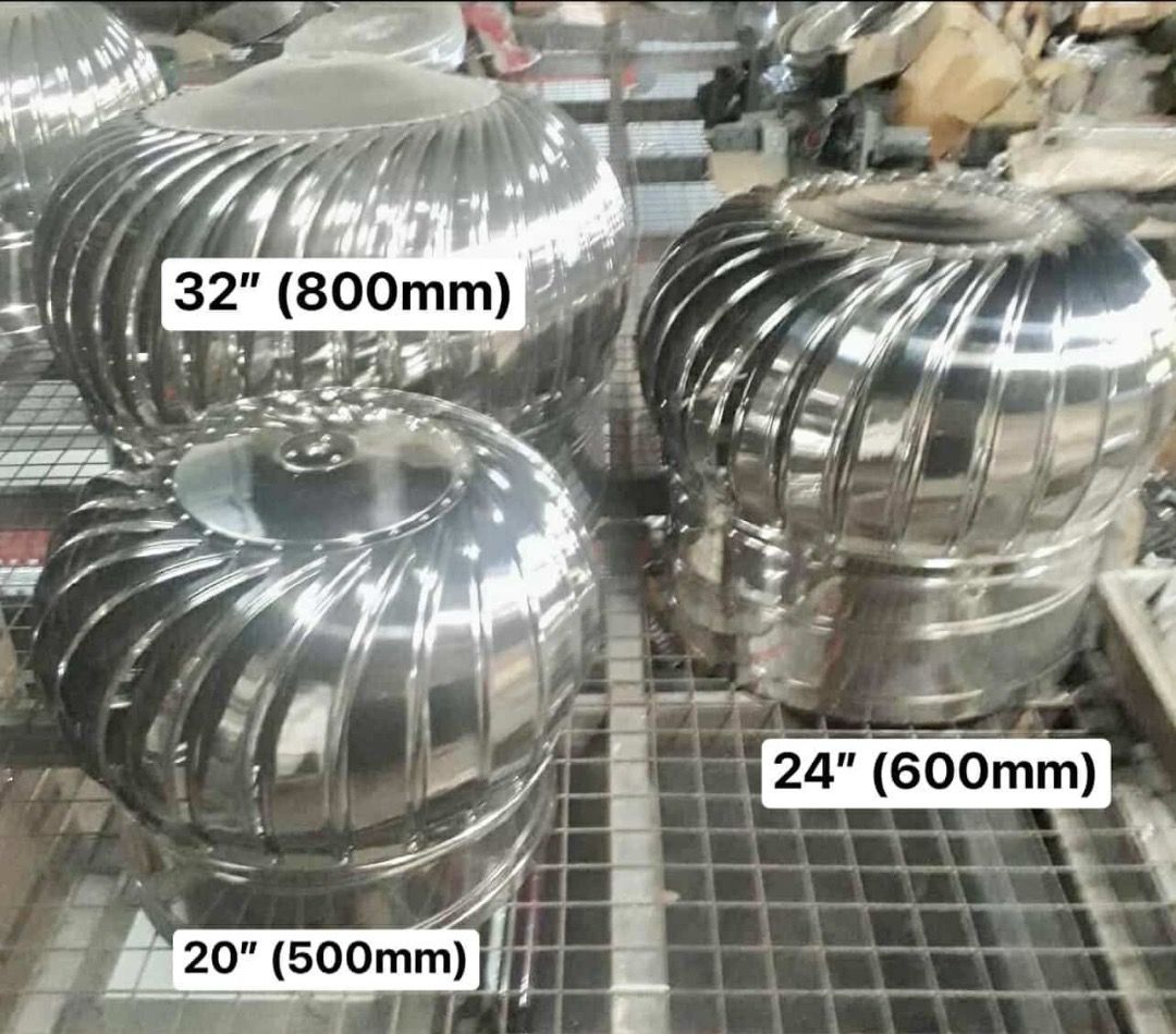 Wind Driven Roof Ventilator Stainless Turbine (Category: Everything Else Others) located in Manila. Submitted by 09178877774 (Listing ID 238495560, Image 1). Description: SALE: Wind Driven Roof Ventilator Stainless Php6,500 Only Effective✅ Economical✅ Eco-Friendly✅ Energy Efficient✅Quiet✅No-Leaks Installing roof ventilators since 2017 For site inspection and inquiries, please message us: Globe/Vi ber/Wha ts app - 0917 887 7774 😎 F B me ssenger: 