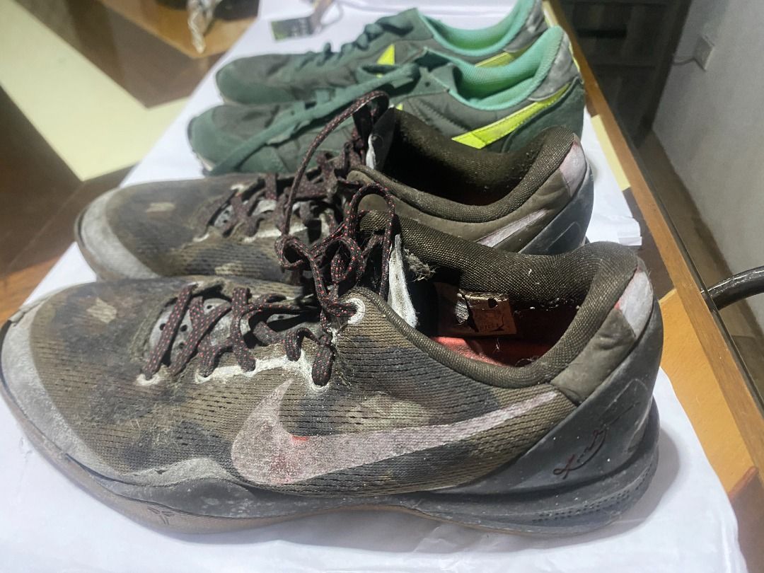 2 NIKE SNEAKERS - Air & Kobe 8 System Python (9) (Category: Sneakers) located in Marikina City. Submitted by theflos (Listing ID 1392079553, Image 2). Description: Issues: both well-used and for repair both size 9.