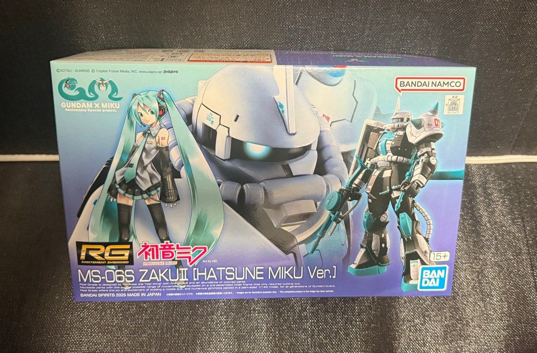 現貨 全新 EVENT限定 RG 1/144 初音渣古 渣古II [初音MIKU Ver.] RG 1/144 MS-06S ZAKUⅡ ...