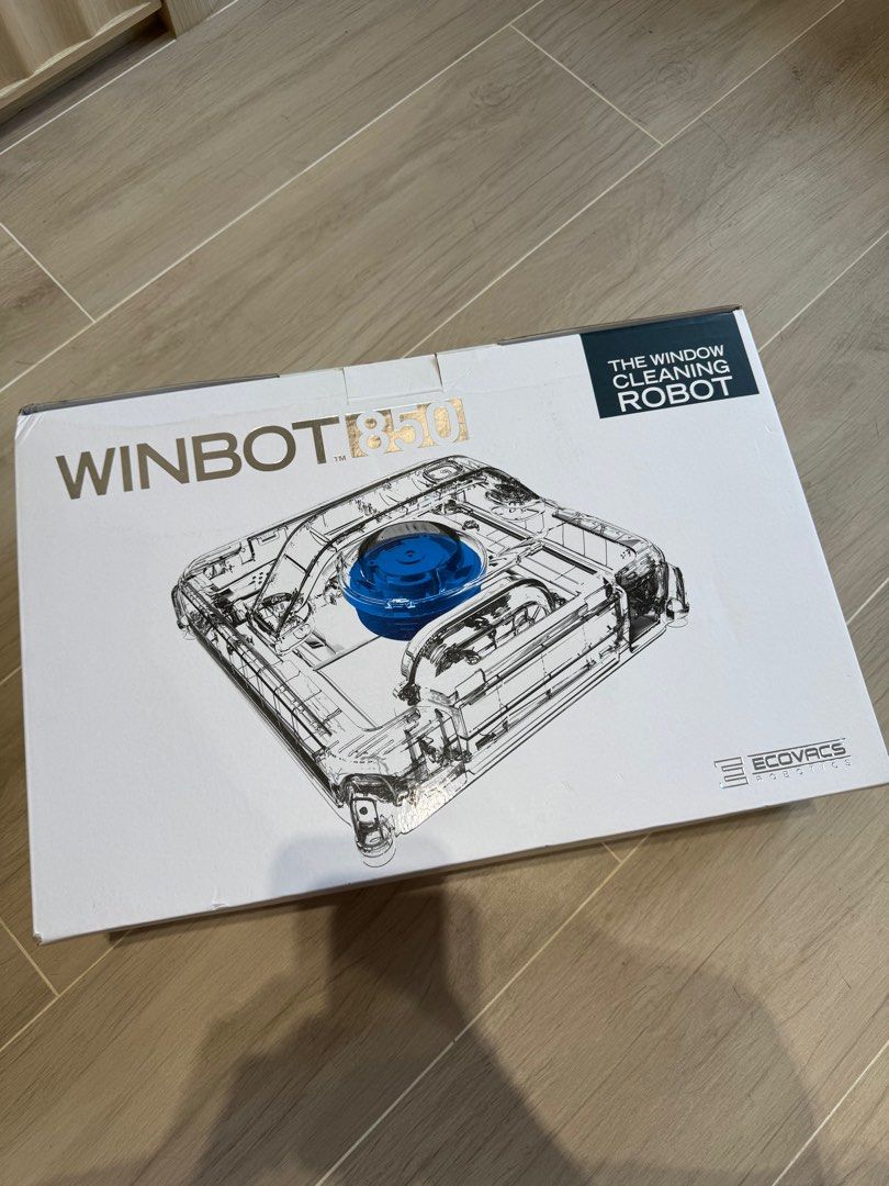 只開盒試過機，全新 Ecovacs Winbot W850 自動抹窗機械人, 家庭電器, 吸塵機 ＆ 家居清潔電器 - Carousell