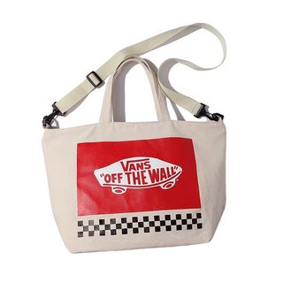 日本雜誌附錄 VANS OFF THE WALLS 2-WAY TOTE BAG 男女合用 便攜 帆布 拉鍊 大容量 單肩袋 手提袋 兩用袋 斜孭袋 側揹袋 隨身袋 (需訂購)64231203619586110