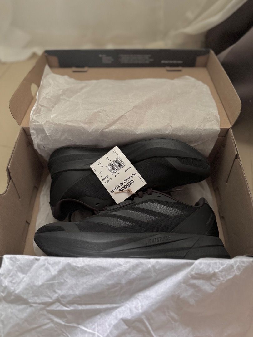 Adidas Duramo Speed Black Womens (Category: Sneakers) located in Santa Rosa. Submitted by ajdll2002 (Listing ID 1391995363, Image 1). Description: Adidas Duramo Speed Lightstrike Black Brand New Size: Womens 6.5 (US) RFS: wrong size.