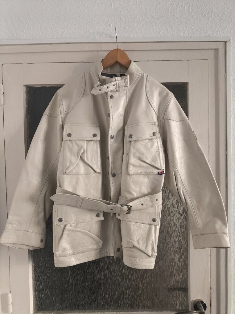 Belstaff Panther Leather Jacket (Category: Coats, Jackets and Outerwear) located in Paranaque City. Submitted by donjuan_thegreat (Listing ID 1392106849, Image 1). Description: Item in very good vintage condition Brand new, old stock Never been used, with tags Made in Italy Genuine leather with 1.1mm thickness Lining 100% cotton Sleeve lining 100% viscose Size: 44 fits as Large Specially treated for high water resistance Heavy duty and non-corros