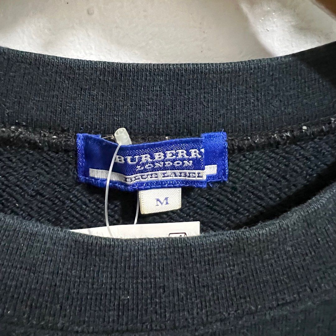 Burberry Blue Label Kids Sweatshirt (Category: Babies & Kids Fashion) located in Las Pinas. Submitted by obsessorizeph (Listing ID 1392083830, Image 2). Description: Preowned Kids Sweatshirt Brand: BURBERRY LONDON Color: Navy Blue Size: Bust 32” | Length 20.5” Location: Las Piñas City, Metro Manila Mode of Payment: GCash, BDO or BPI ₱900.