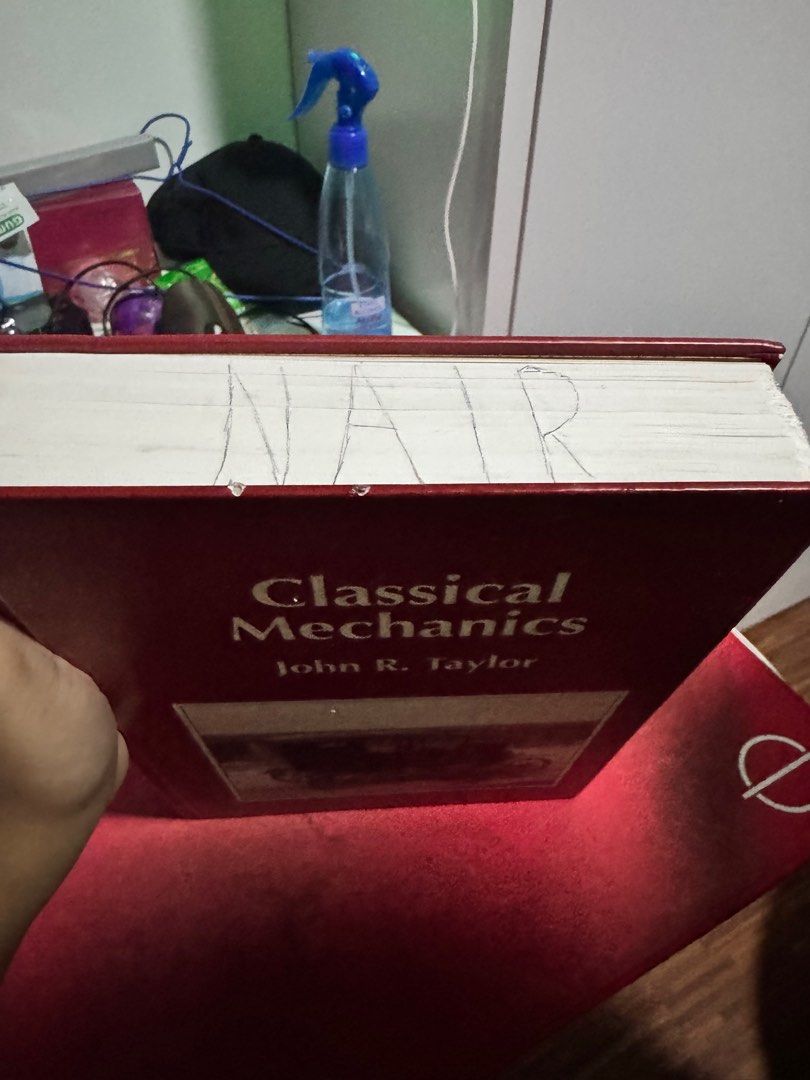 Classical Mechanics Hardcover / Hardbound John R. Taylor (Category: Storybooks) located in Manila. Submitted by toperoni (Listing ID 1392109123, Image 3). Description: What you see is what you get. Negotiable.